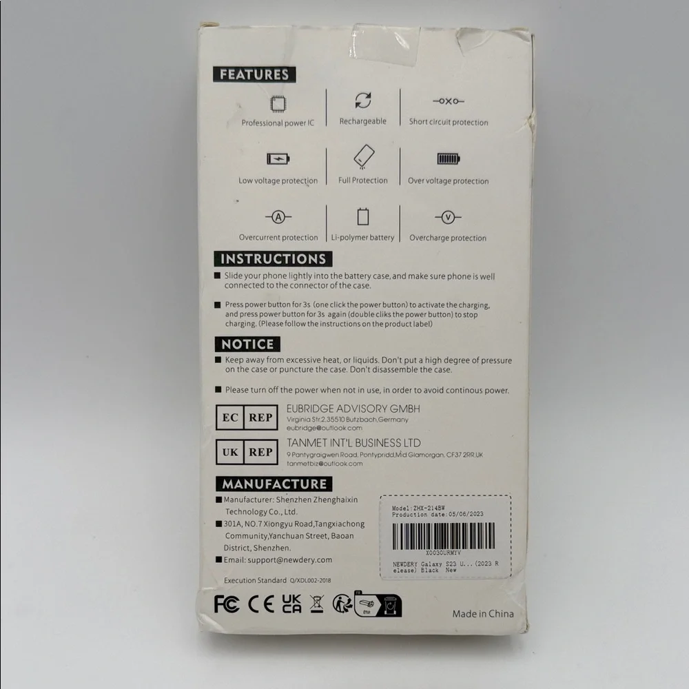 Battery Case for Galaxy S23 Ultra - Wireless Charging